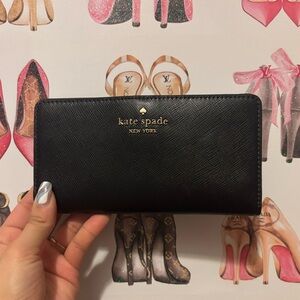 ♠️🖤Kate Spade Black Saffiano Wallet